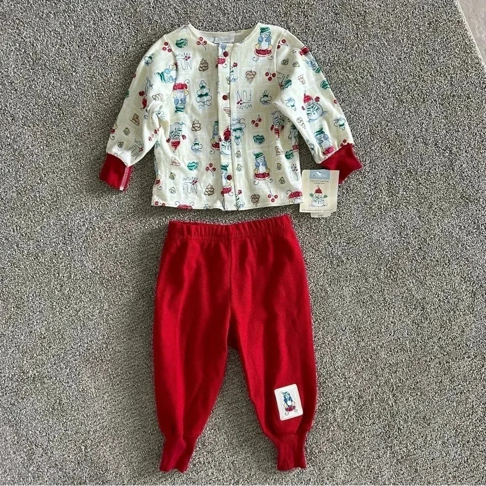 Vintage Carter’s Christmas Outfit‎ Snowman Size 6-9 Months
